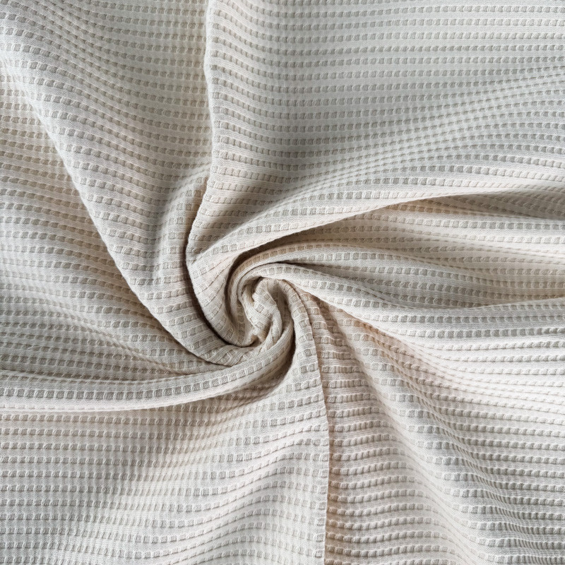 03880.062 Cotton knitted waffle GOTS, natural 