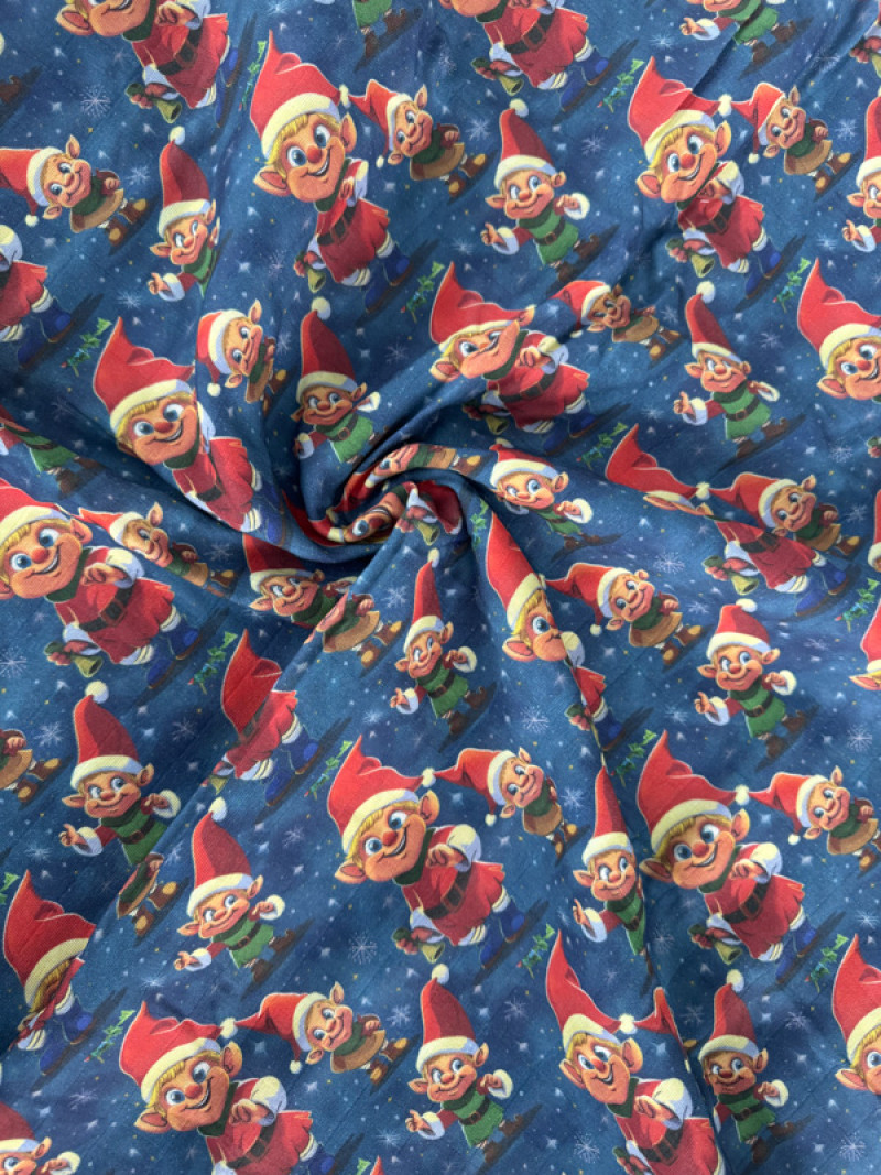 101225/2 Organic Cotton Muslin, Printed