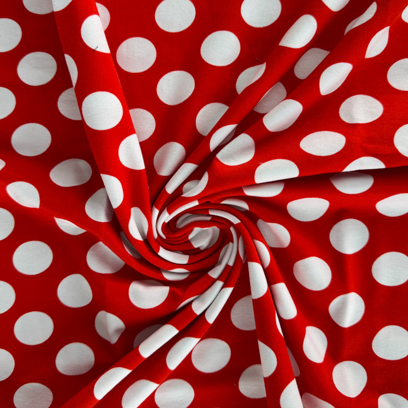 101225/5, S. Jersey, red & white, digital print