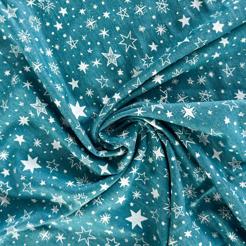 101225/1 Wool Silk Jersey, printed/coloured